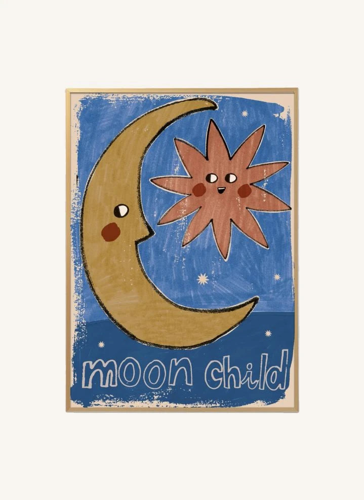 Studio Loco - "Moon Child" ملصق | أزرق