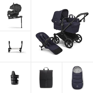 Bugaboo Donkey 6 Single Ultimate Newborn Bundle-Travel Systems-Deep Indigo- | Natural Baby Shower