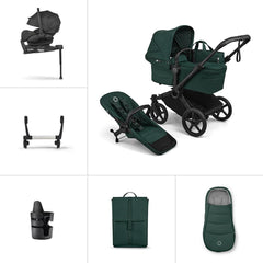 Bugaboo Donkey 6 Single Ultimate Newborn Bundle-Travel Systems-Fern Green- | Natural Baby Shower