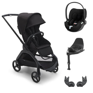 Bugaboo Dragonfly + Cloud T Travel System - Midnight Black-Travel Systems-Base T-No Carrycot | Natural Baby Shower