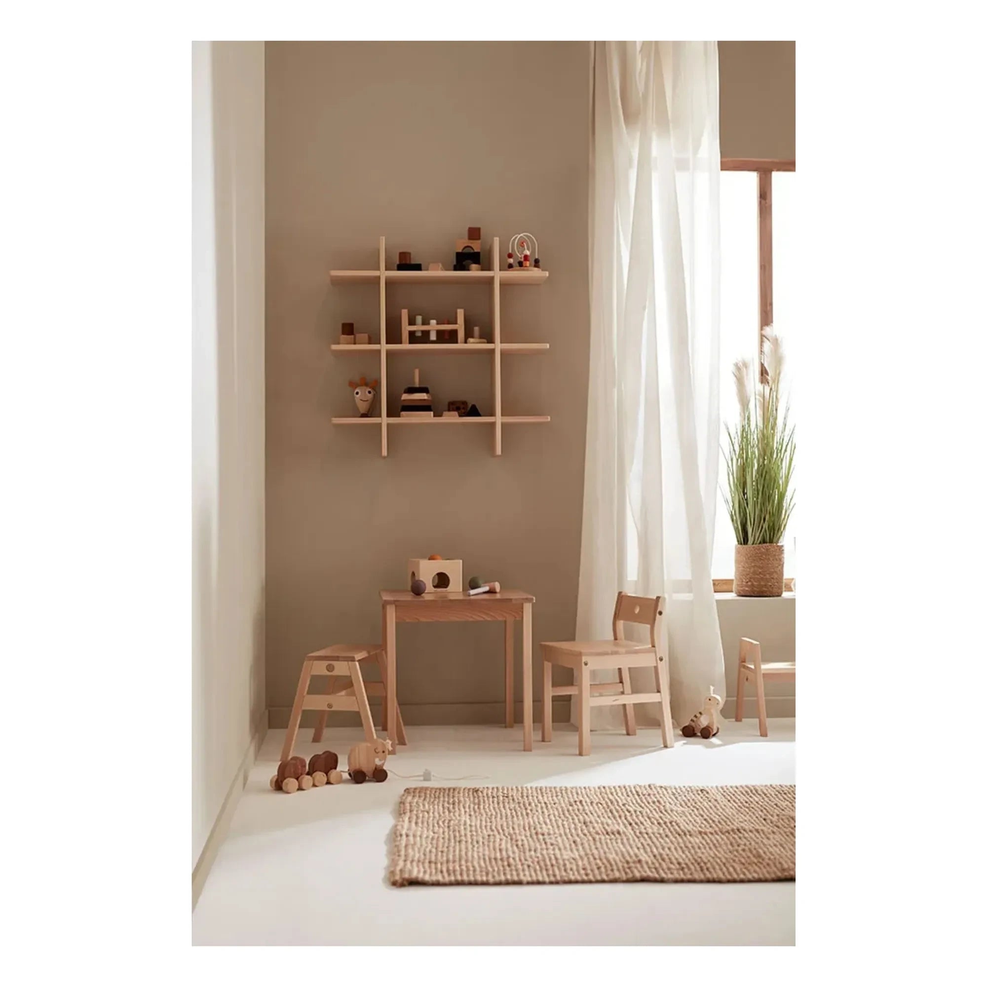 Kid's Concept - Saga duvar rafı | Açık renk ahşap