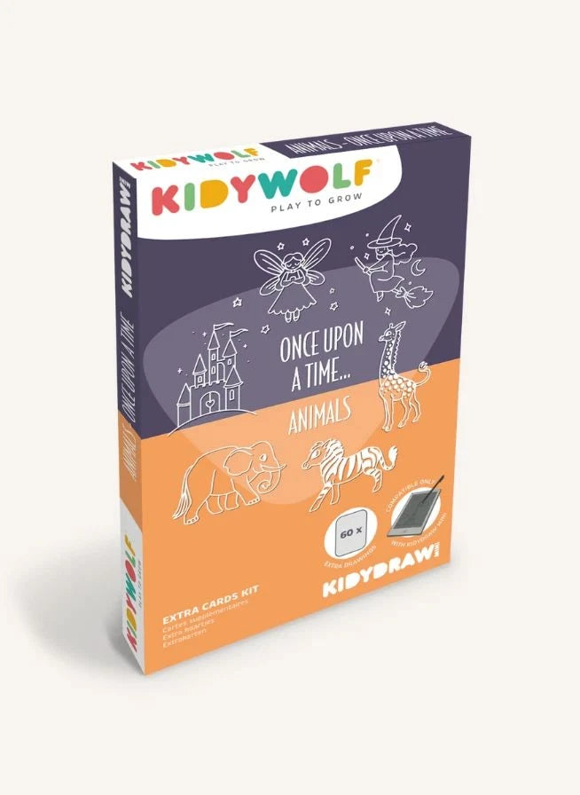 Kidywolf - Kidydraw Mini لمجموعات إعادة التعبئة - القصص والحيوانات