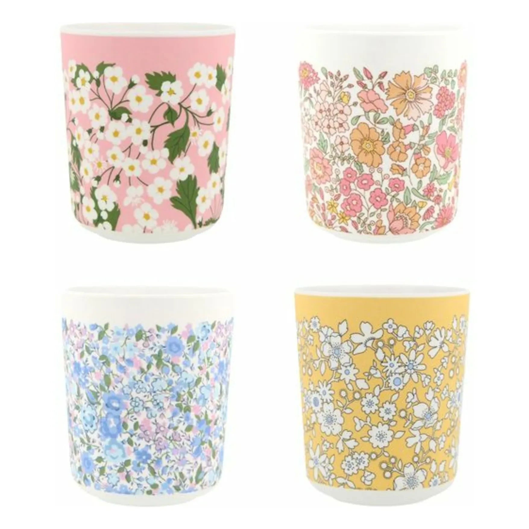 Meri Meri - Melamin bardaklar - Meri Meri x Liberty - 4'lü set