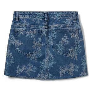 Sofie Schnoor - Cally Denim Çiçekli Mini Etek | Denim mavi