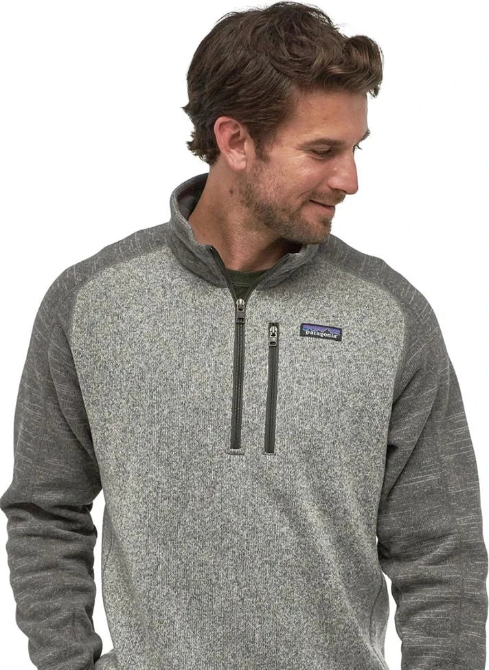 Patagonia - Better 1/4 سترة بولار | رمادي مخلوط