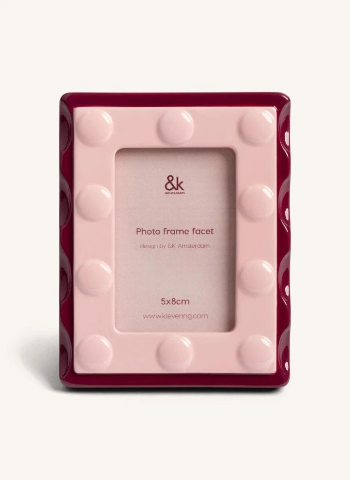 &Klevering - إطار صور Facet | فوشيا