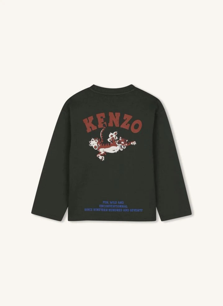 Kenzo - تيشيرت بشعار K | رمادي فحمي