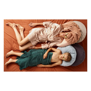 Suite 702 - Organik Pamuk Percale Yuvarlak Minder | Pudra Pembe
