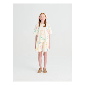 True Artist - T-shirt Birds Organik pamuk | Ekru