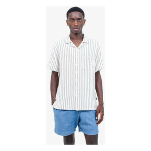 Olow - Aloha Çizgili Gömlek | Beyaz