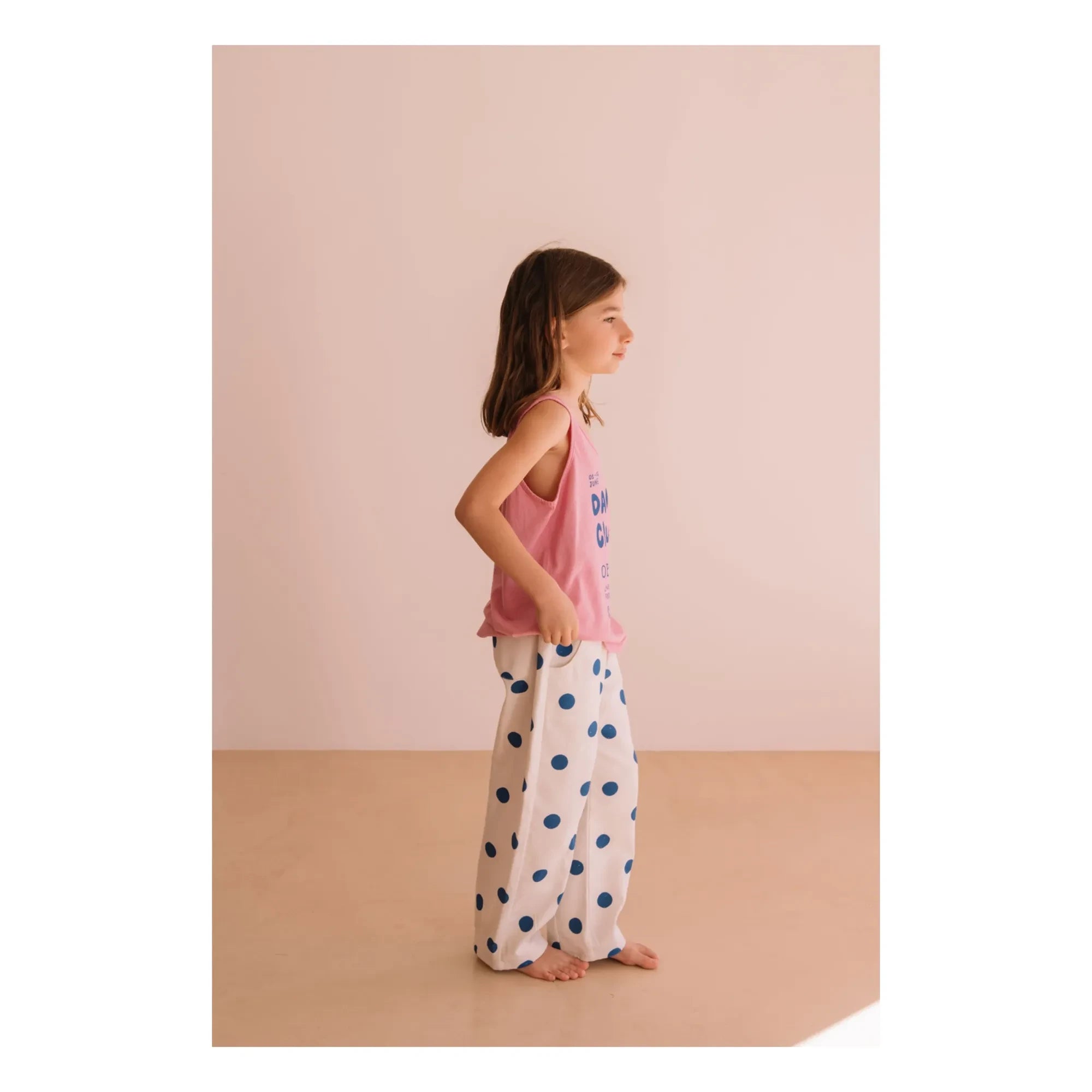 We Are Kids - Marcel Dancing Club askılı üst Organik pamuk | Pembe