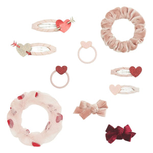 Mimi & Lula - Pembe Sürpriz Kalpler Bezi Çanta