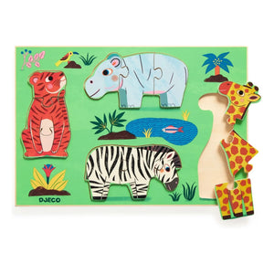 Djeco - Cuckoo Tiger ahşap yapboz