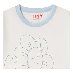 Tinycottons - Fleur Coton Bio Tişört | Beyaz
