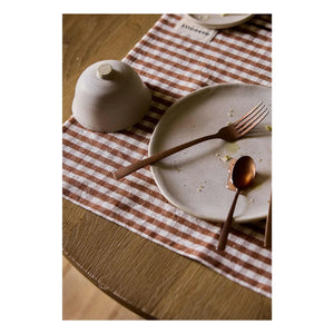 Gabrielle Paris - Gingham Amerikan Servisi Moka | Mocha