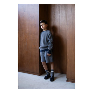 Smallable Kid - Organik Pamuk Harrington Kazak | Gri melanj