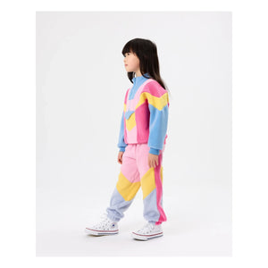 Goldie + Ace - Renk Bloklu Polar Sweatshirt | Mavi
