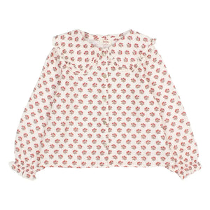 Búho - Bluz Col Claudine Chic Fleurie | Ekru