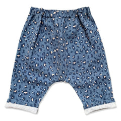 Louis Louise - Leopar Desenli Jean | Açık Mavi