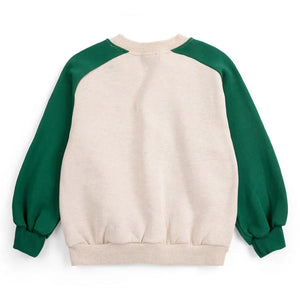 Bobo Choses - Organik pamuk Yeti sweatshirt | Ecru