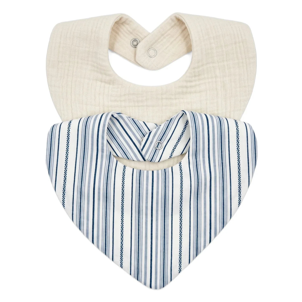 Editions Aimable - Bandana Brigitte - طقم من قطعتين | Azure Stripes Poplin