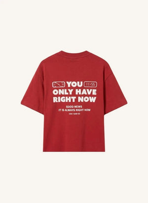Cos I Said So - "Right Now" Tişört | Kırmızı