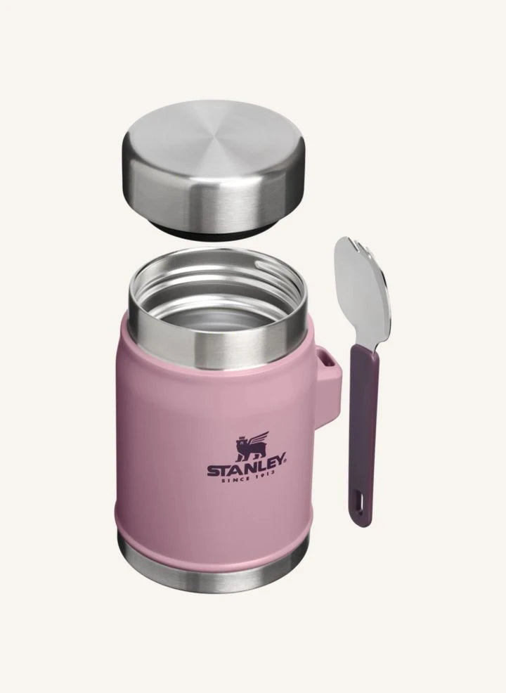 Stanley 1913 - حافظة طعام حرارية أسطورية مع ملعقة/شوكة 0,4 L | Mauve