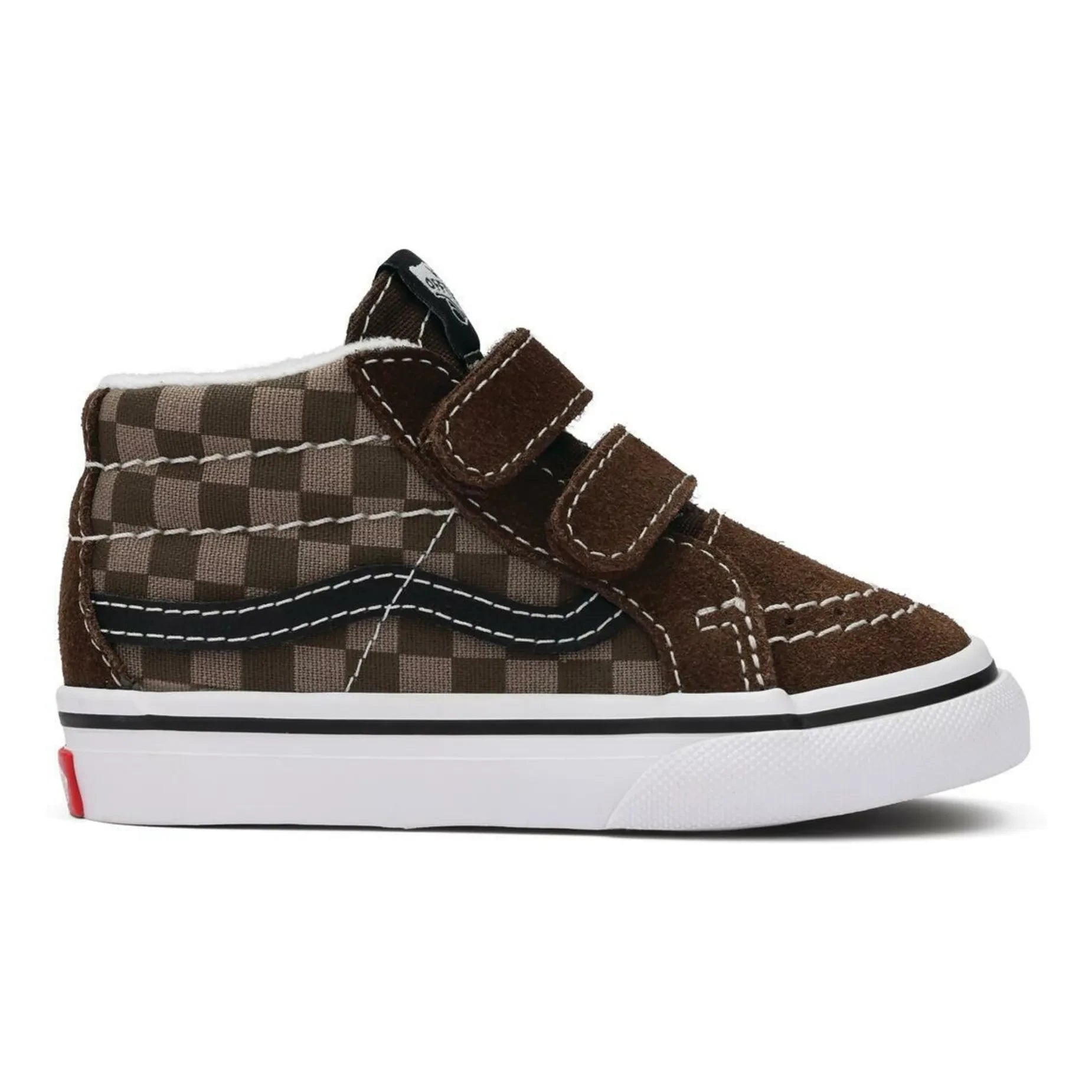Vans - Scratch Sneakers SK8-Mid Reissue V Tonal Check | Kahverengi