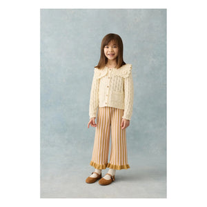 Louise Misha - Salia Çizgili File Pantolon | Karamel