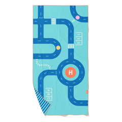 Quut - Circuit mikrofiber plaj havlusu | Mavi