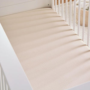 CuddleCo 4pc Cot Bed Bedding Set - Cashmere Waffle-Bedding Sets-Cashmere Waffle-Cot Bed | Natural Baby Shower