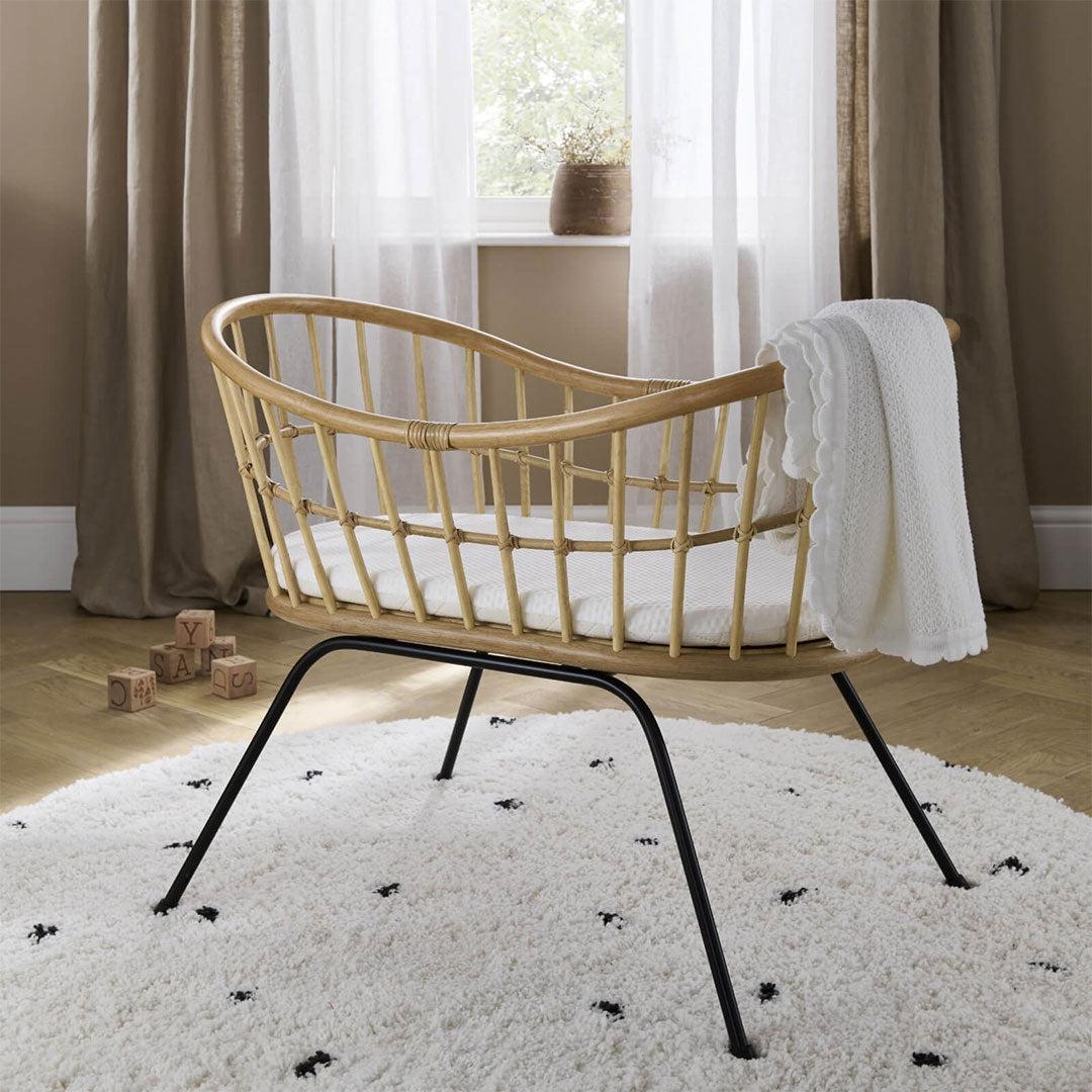 CuddleCo Aria Wave Crib - Rattan-Cribs-Rattan- | Natural Baby Shower