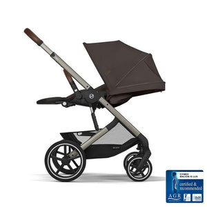 Cybex Balios S Lux Pushchair - Chocolate Brown-Strollers-Chocolate Brown-Taupe | Natural Baby Shower