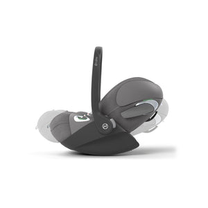 CYBEX Cloud T i-Size Plus Rotating Baby Car Seat - Mirage Grey-Car Seats-Mirage Grey-No Base | Natural Baby Shower