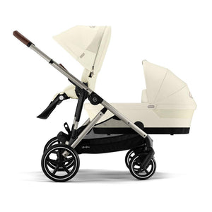 CYBEX Gazelle S Double Pushchair - Seashell Beige-Strollers-Seashell Beige-Without Carrycot | Natural Baby Shower