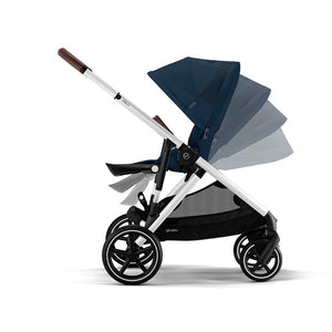 CYBEX Gazelle S Double Pushchair - Ocean Blue-Strollers-Ocean Blue-Without Carrycot | Natural Baby Shower