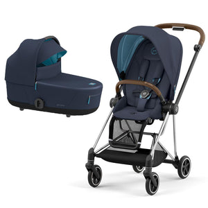 CYBEX Mios Pushchair - Nautical Blue (2022)-Strollers-Chrome Brown-Lux | Natural Baby Shower