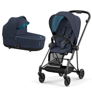 CYBEX Mios Pushchair - Nautical Blue (2022)-Strollers-Matt Black-Lux | Natural Baby Shower