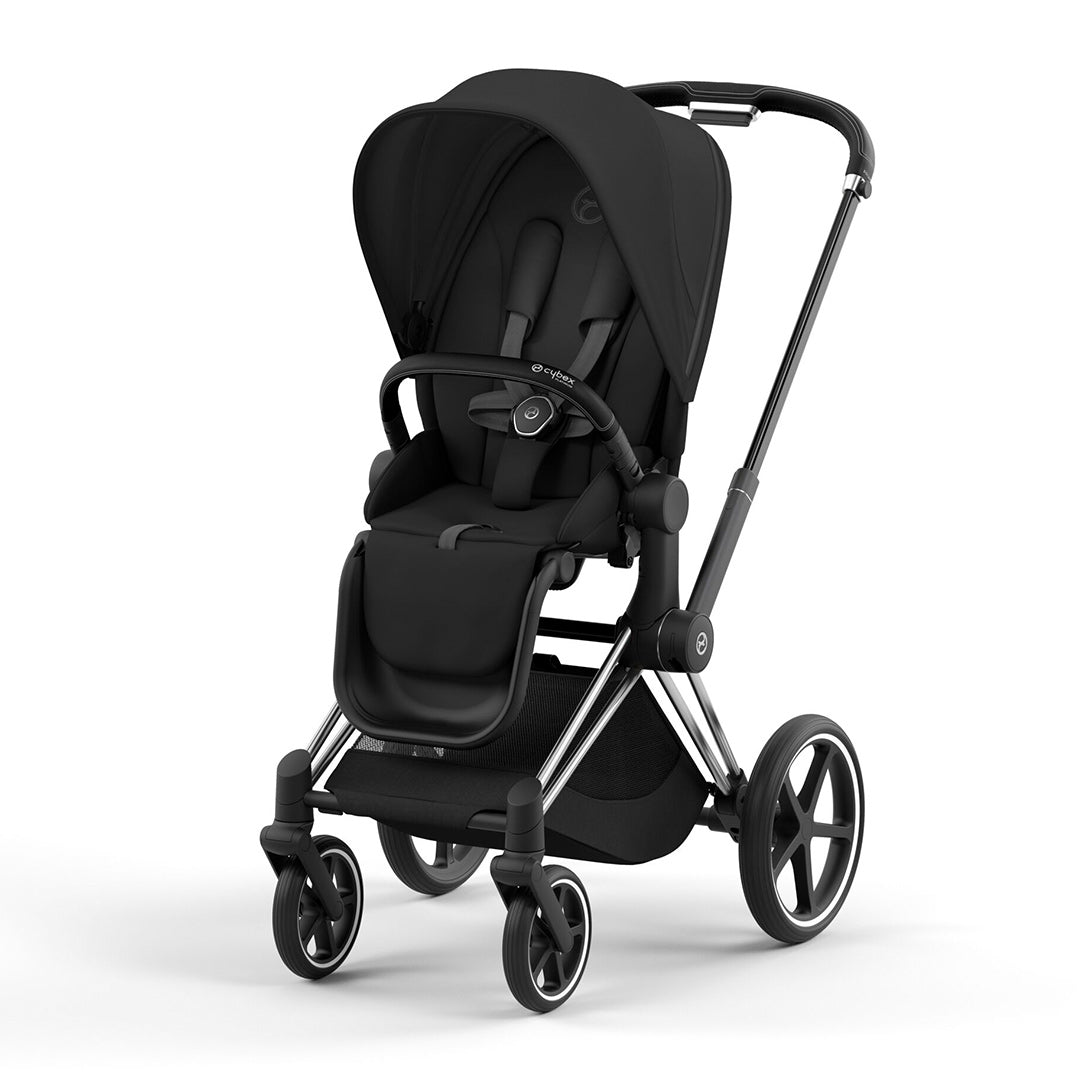 CYBEX Priam Pushchair - Sepia Black-Strollers-Sepia Black/Chrome & Black-No Carrycot | Natural Baby Shower