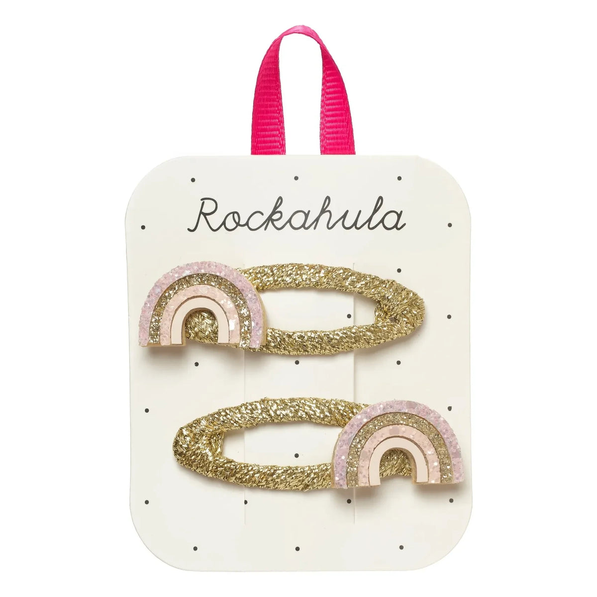 Rockahula Kids - 2'li Gökkuşağı saç tokası seti | Altın