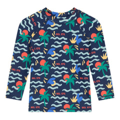 Petit Bateau - Bel Eté UV Korumalı Banyo Tişörtü | Gece mavisi