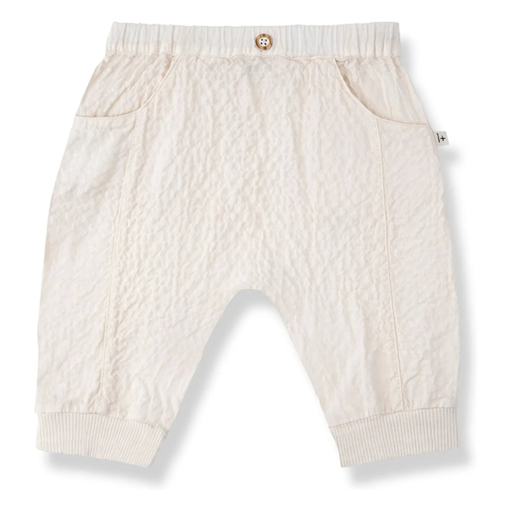 1+ in the family - Olimpo Seersucker pantolon | Ecru