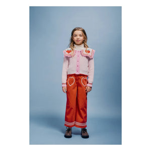Bebe Organic - Yün Elma Hırka | Soluk Pembe