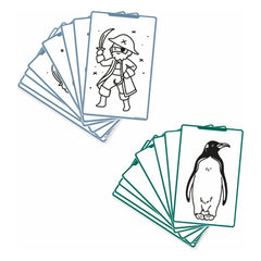 Kidywolf - Kidydraw Mini için Kartuş - Korsanlar, prensesler ve vahşi hayvanlar