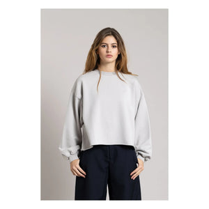 Smallable Woman - Bria organik pamuklu sweatshirt | İnci grisi