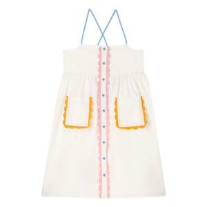 Stella McCartney Kids - Kontrast Elbise | Beyaz