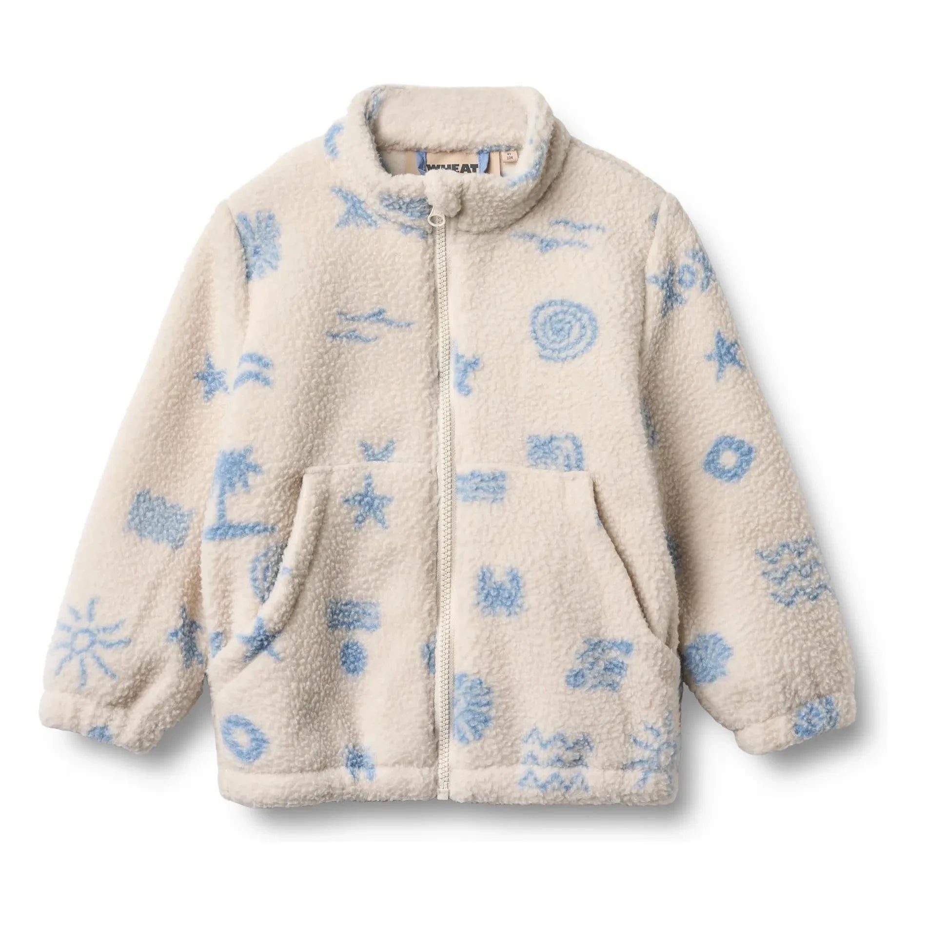 Wheat - Helge Beach Geri Dönüştürülmüş Elyaf Sherpa Ceket | Ecru