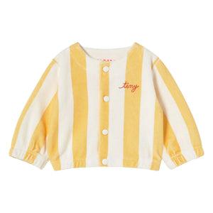 Tinycottons - Çizgili Organik Pamuklu Sweatshirt | Sarı