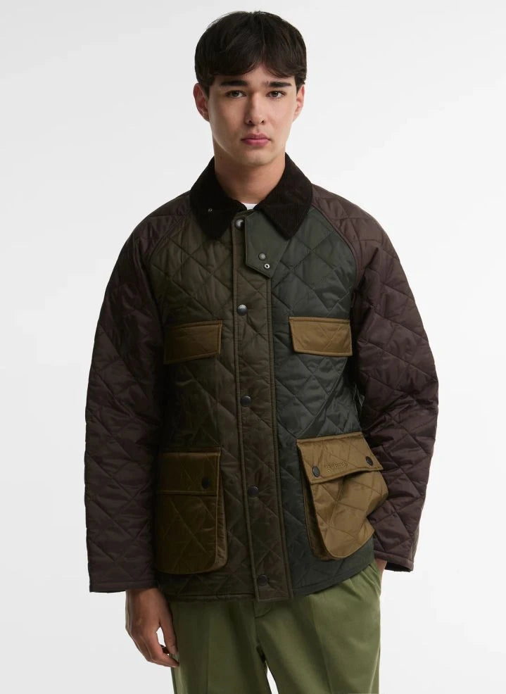 Barbour - جاكيت مبطن Bedale SugarLump | زيتي