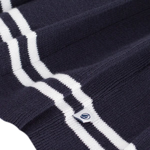 Petit Bateau - Organik Pamuk Pileli Etek | Lacivert